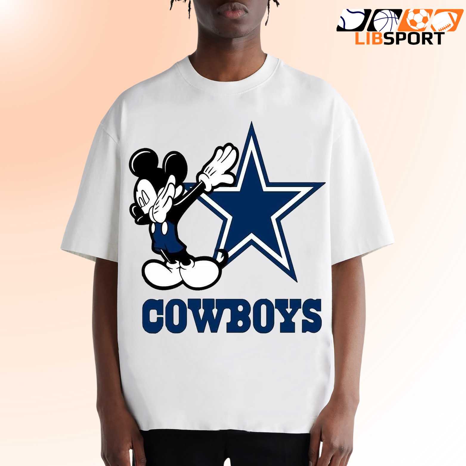 Dallas Cowboys Mickey T-Shirt, Unisex Graphic Tee, Football Fan Shirt